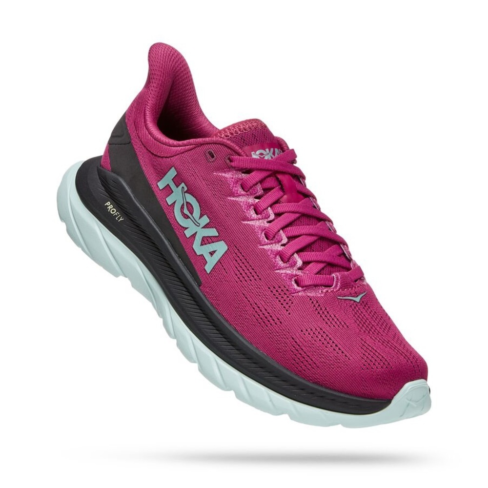 Hoka Mach 4 Running Shoes Women in Festival Fuschia